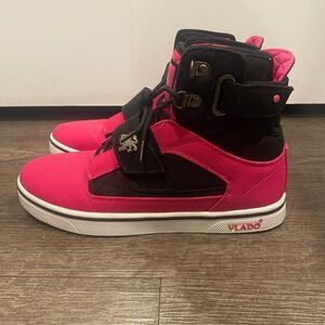 Pink and Black High-Top Vlado Sneakers